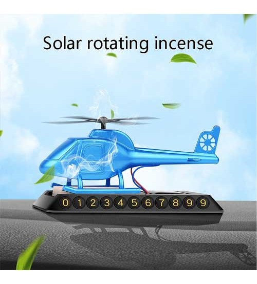 Helicopter Decoration Solar Car Dashboard Perfume